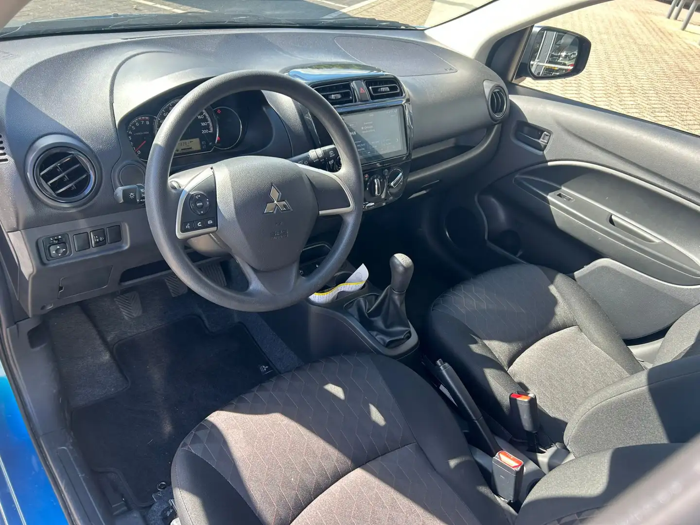 Mitsubishi Space Star 1.2 Connect+ Airco Bluetooth Elektr.ramen+Spiegels Blauw - 2