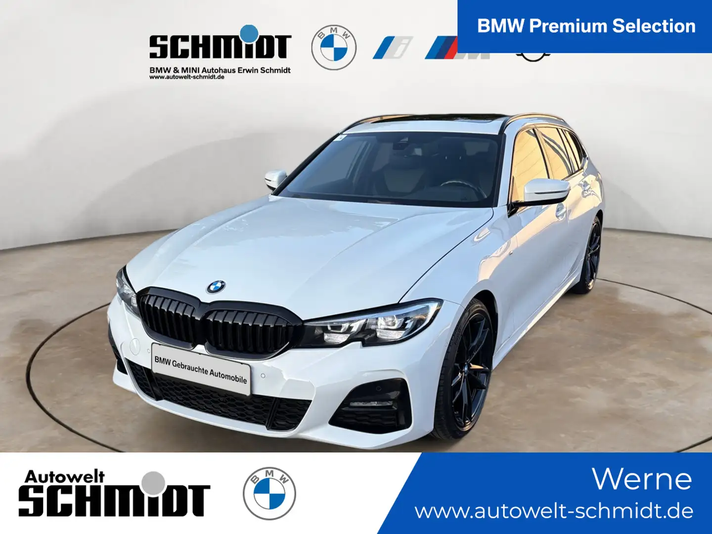 BMW 320 i Touring M Sport + 2Jahre-BPS.-GARANTIE Weiß - 1