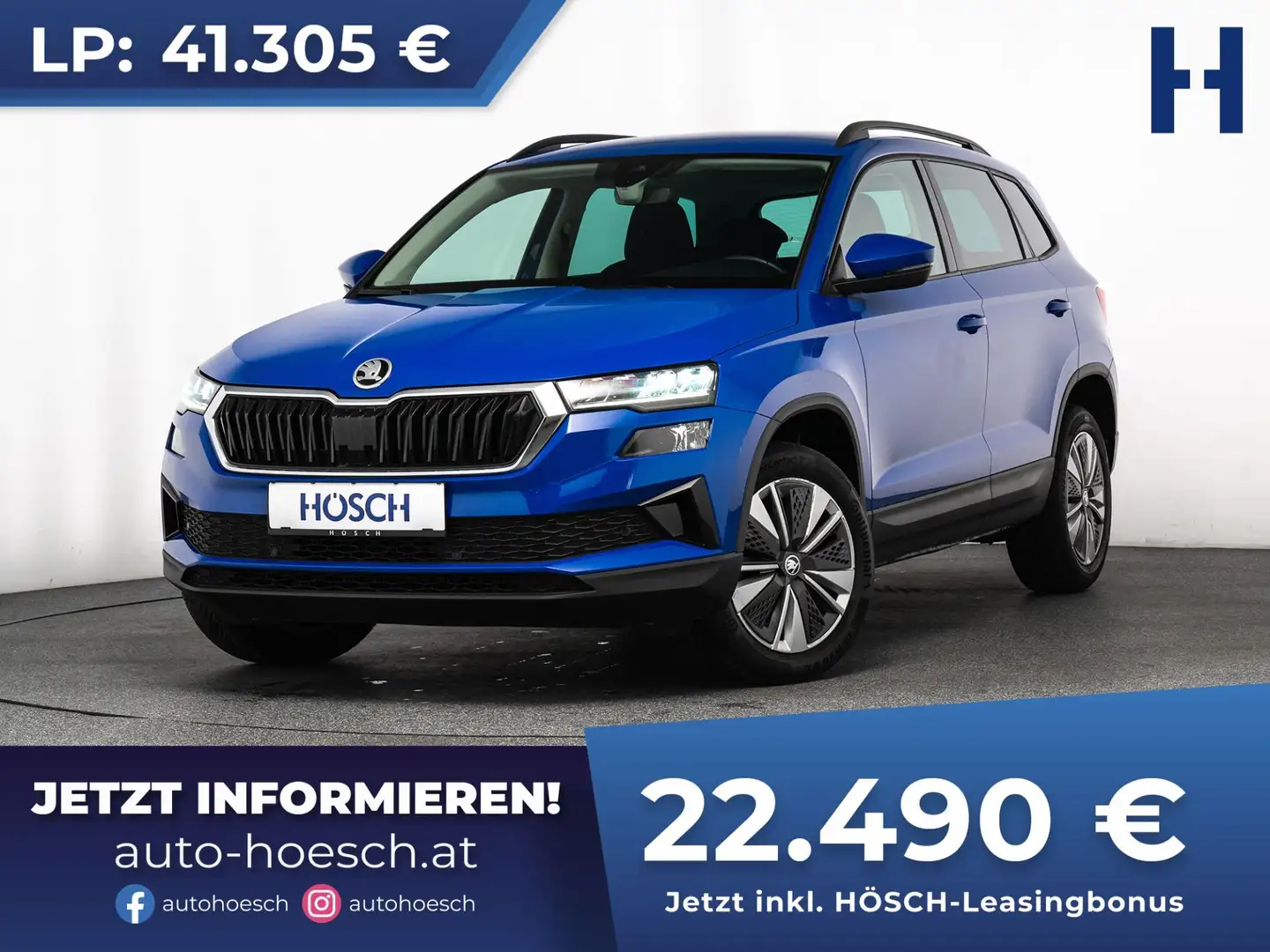 Skoda Karoq TDI Ambition Aut. NAV KAMERA ACC LED CARPLAY Blau - 1