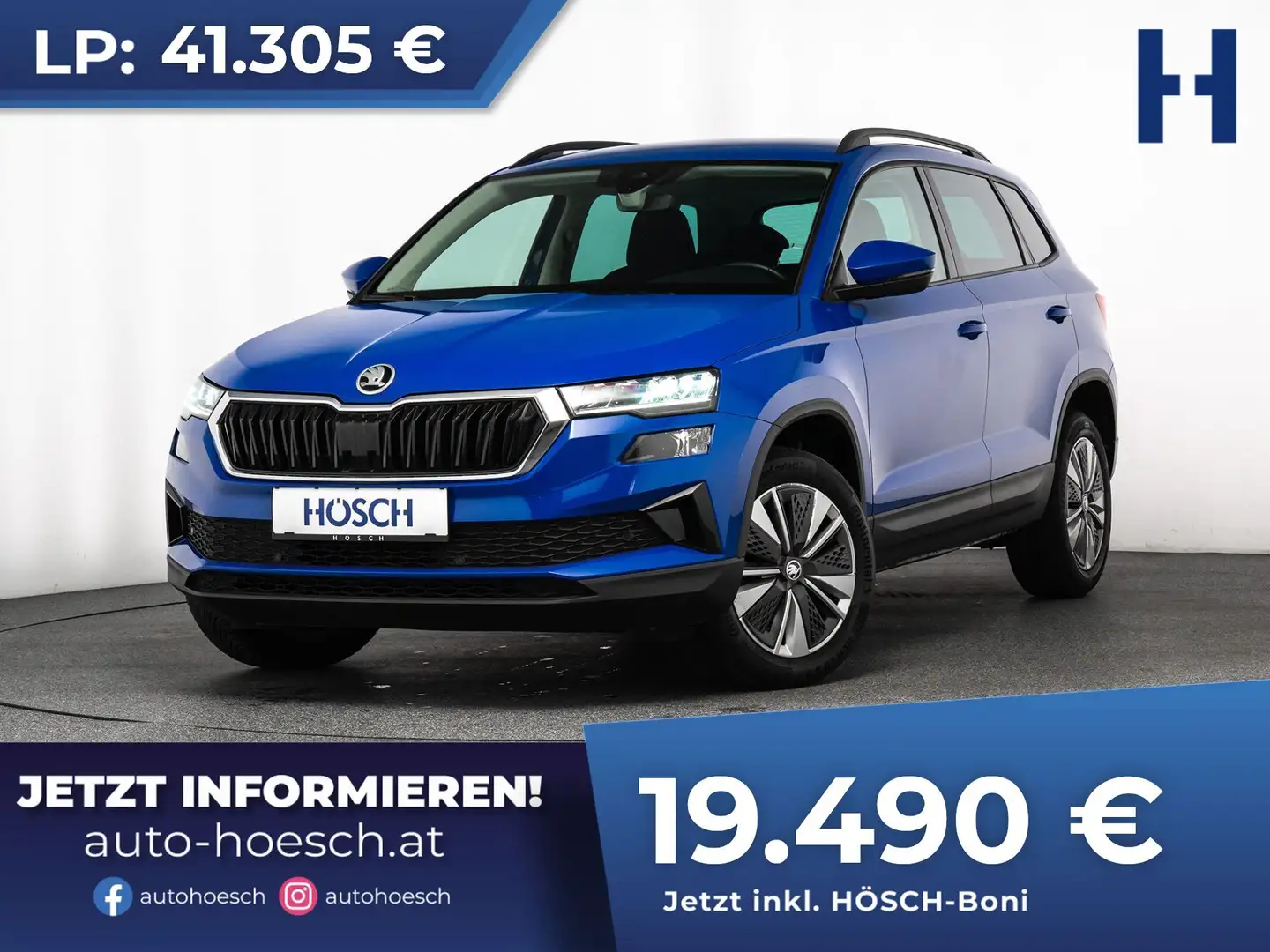 Skoda Karoq TDI Ambition Aut. NAV KAMERA ACC LED CARPLAY Blau - 1