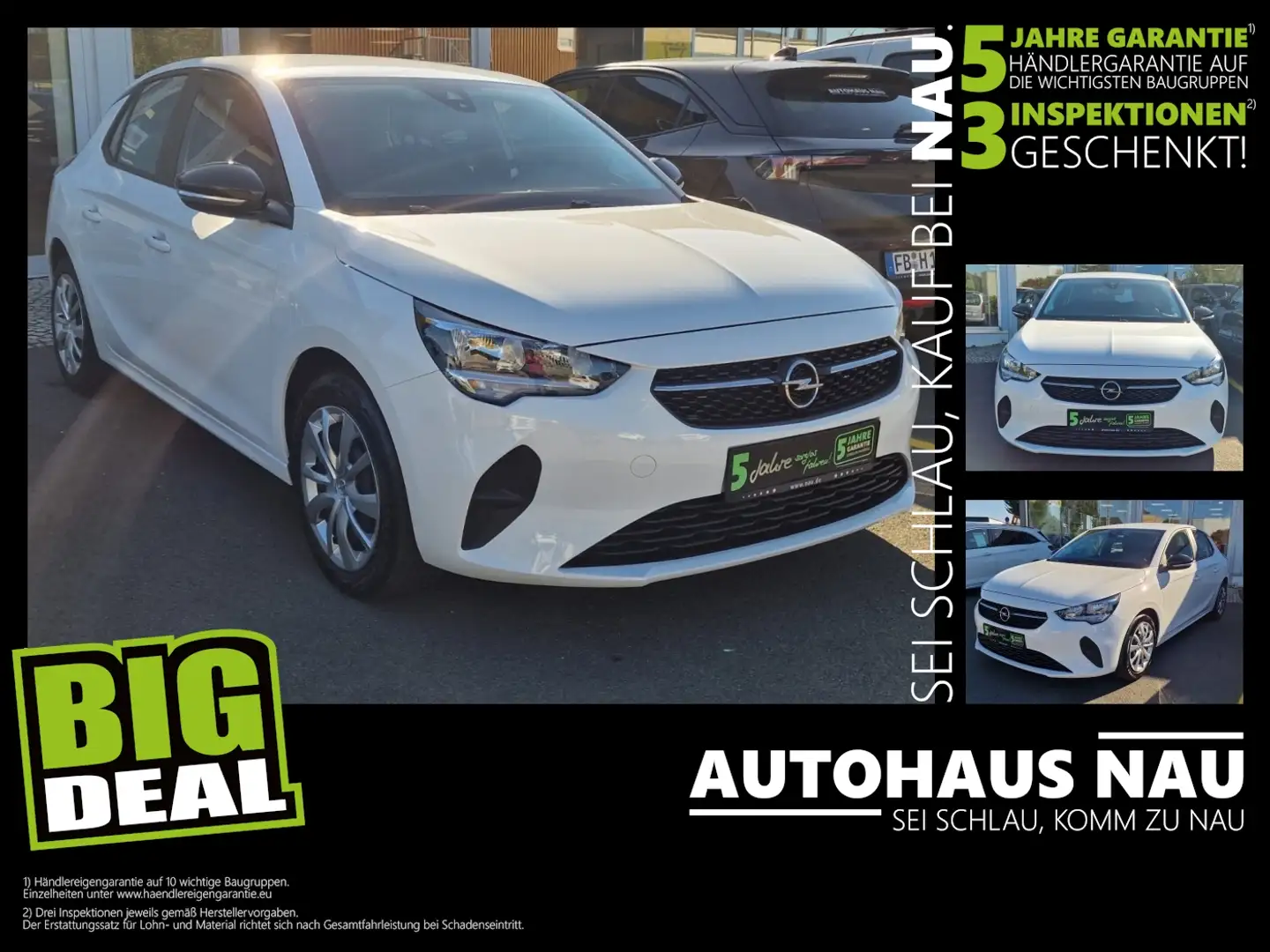 Opel Corsa F 1.2 Turbo Edition Incl.Big Deal Paket Weiß - 1
