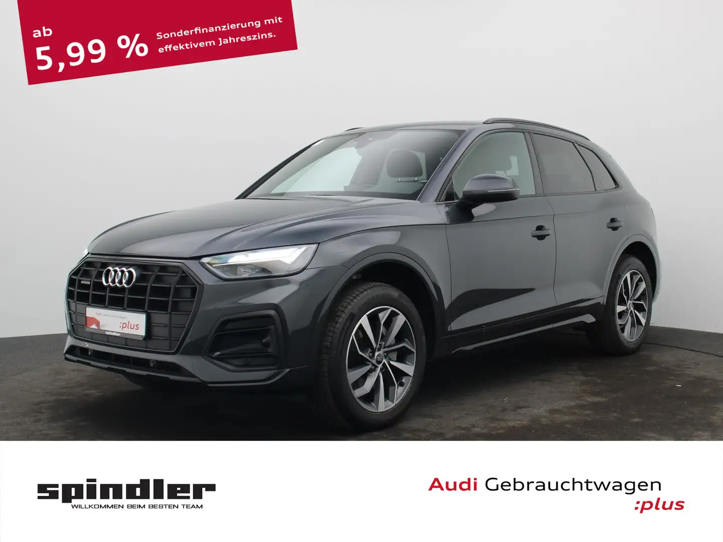 Audi Q5 advanced 40 TDI quattro S-tronic / Navi+, AHK Grijs - 1