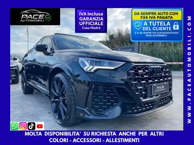 Audi RS Q3 SPB SPORTBACK LED PDC TETTO PELLE SONOS 360 BLACK