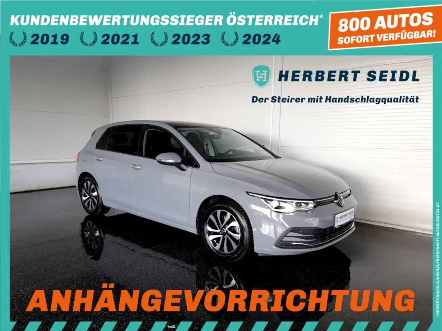 Volkswagen Golf VIII ACTIVE 2,0 TDI DSG *SKY / MATRIX-LED / HEAD-UP / VIRTUELL PRO / NAVI / AHV & KAMERA / ACC / KEYLESS* Grau - 1