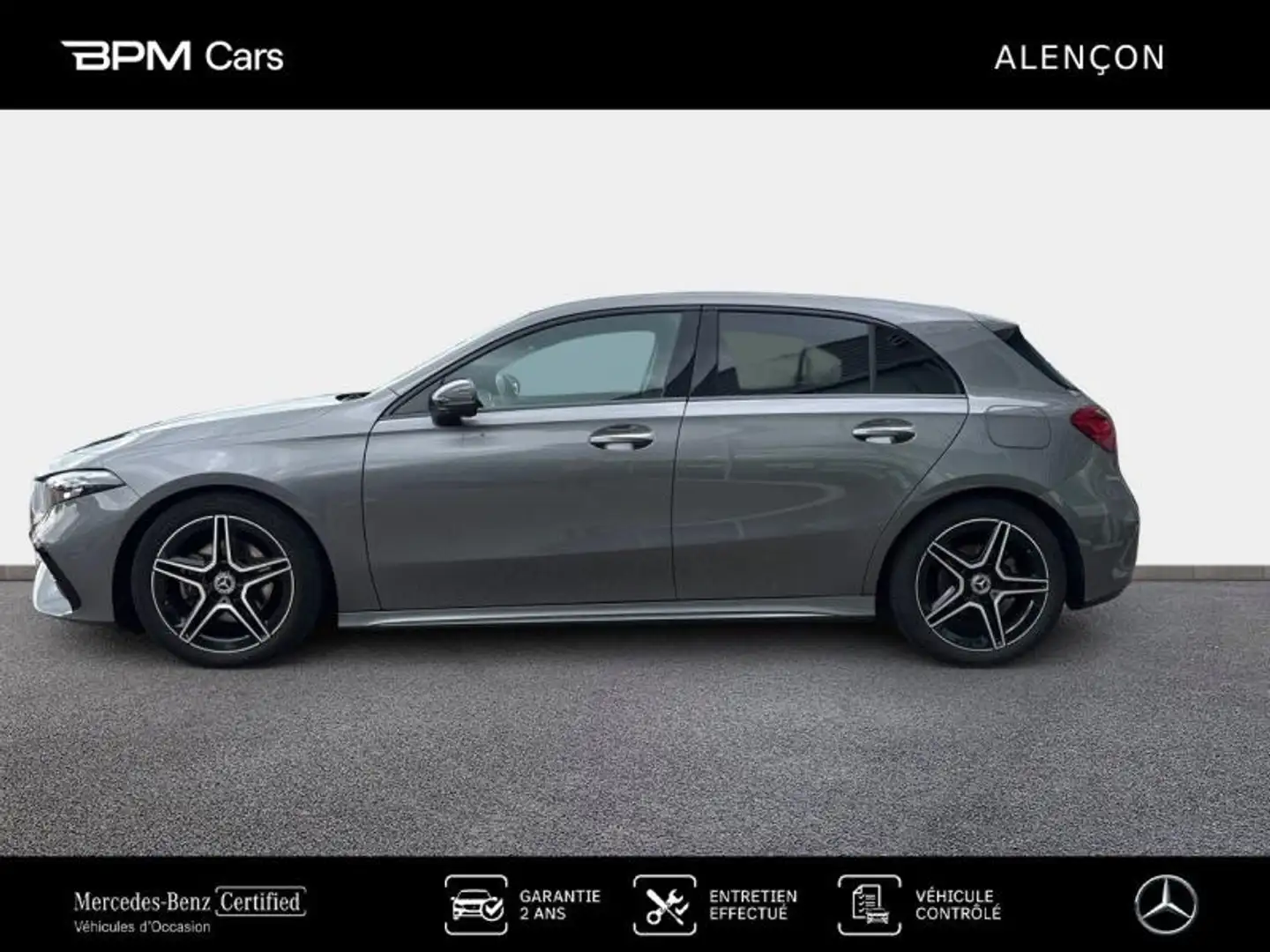 Mercedes-Benz A 200 200 d 150ch AMG Line 8G-DCT Gris - 2