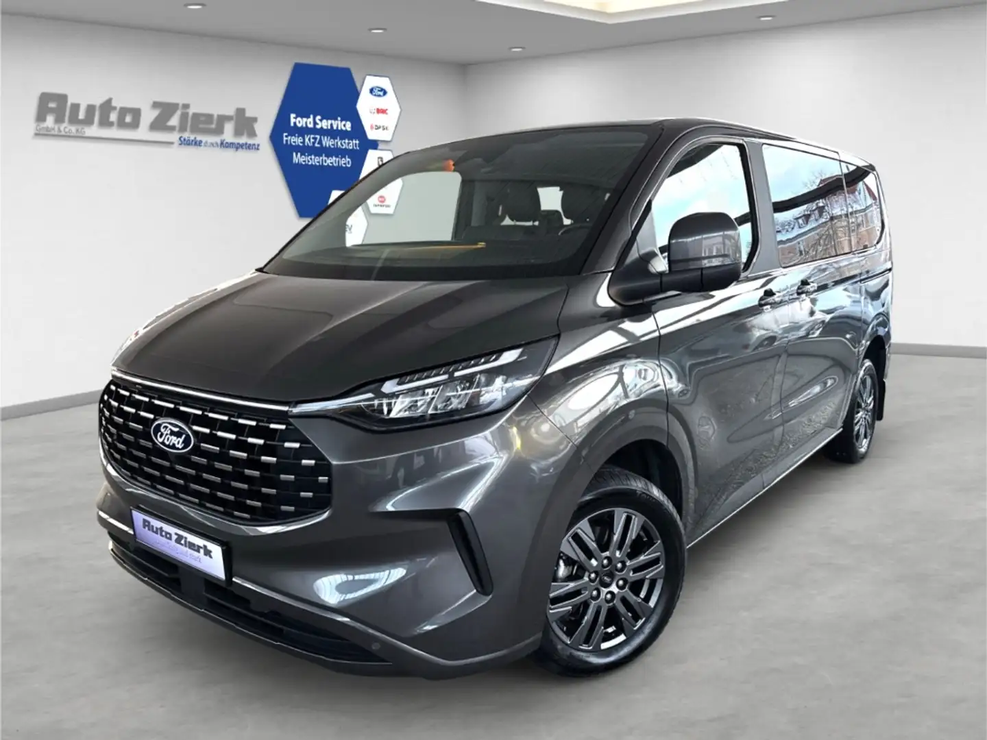 Ford Tourneo Custom 320 L1 Titanium Aut. 9-Sitzer NAVI LED RFK Gris - 1