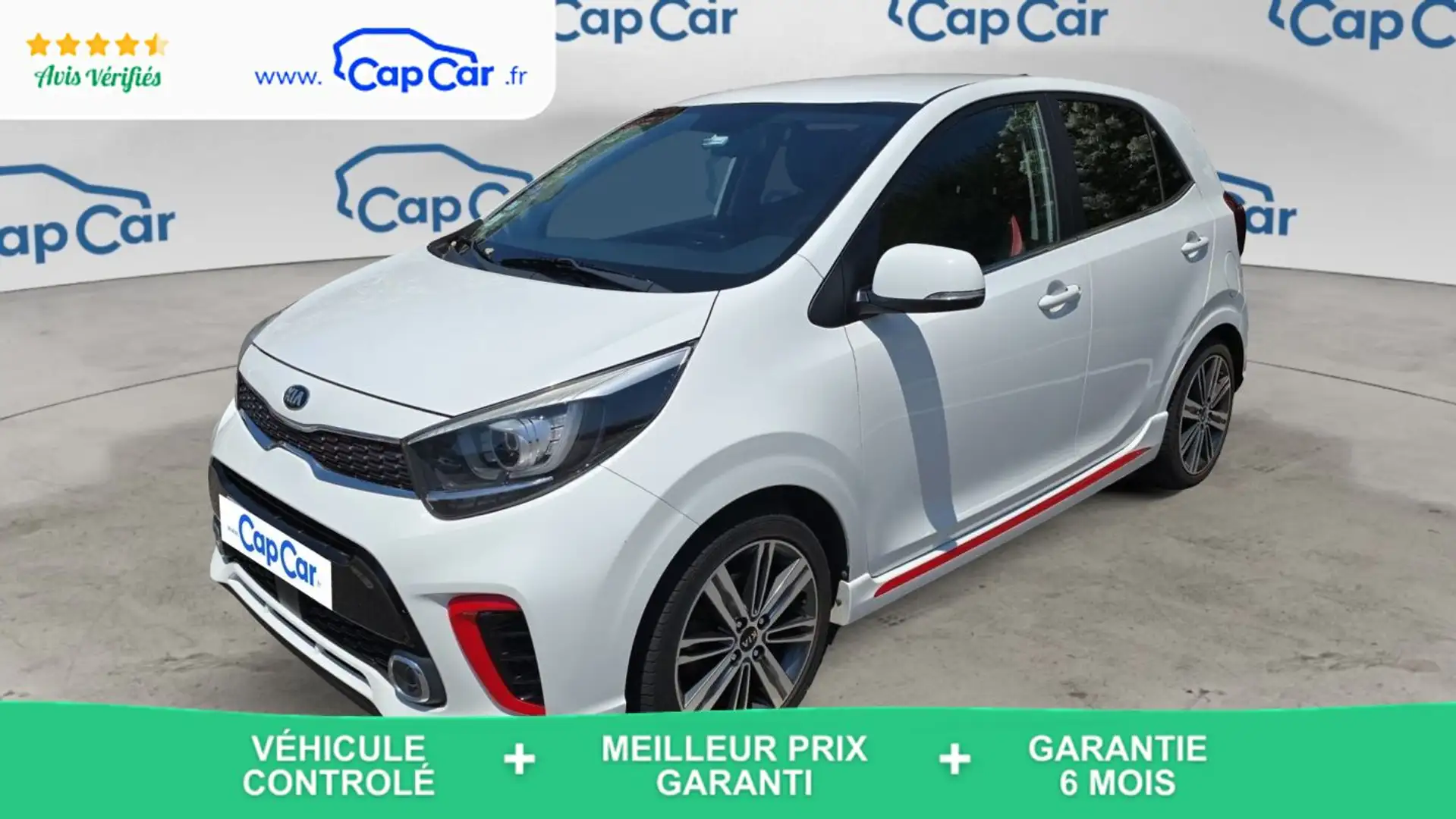 Kia Picanto III 1.0 67 GT Line Blanc - 1