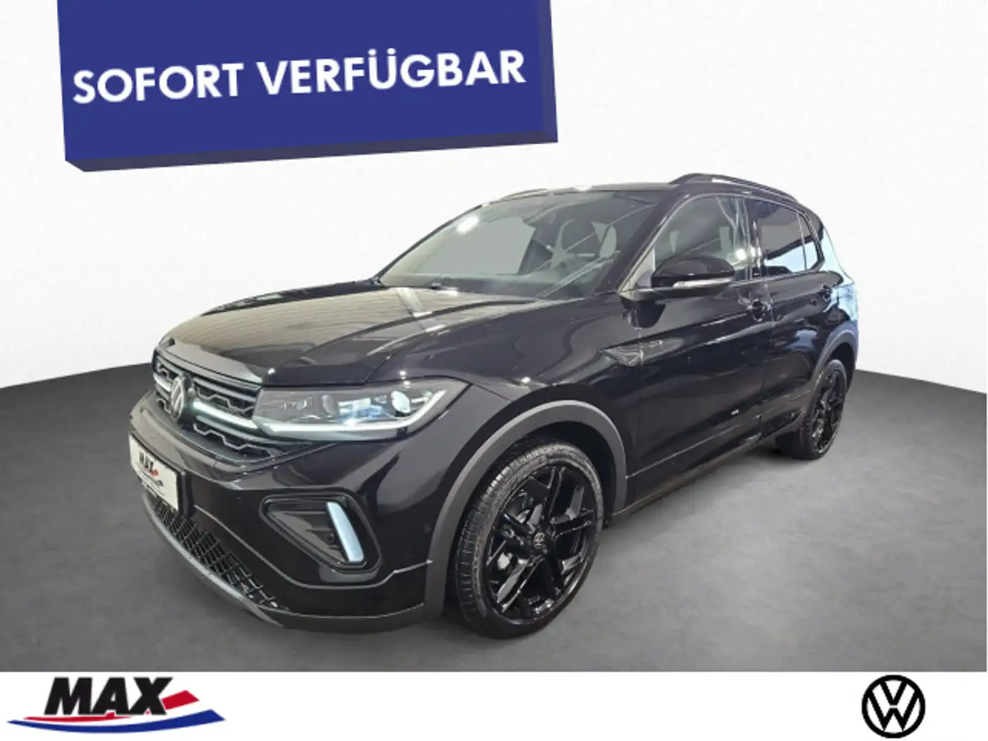 Volkswagen T-Cross R-Line 1.0 TSI DSG NAVI+KAMERA+BLACK-STY Schwarz - 1
