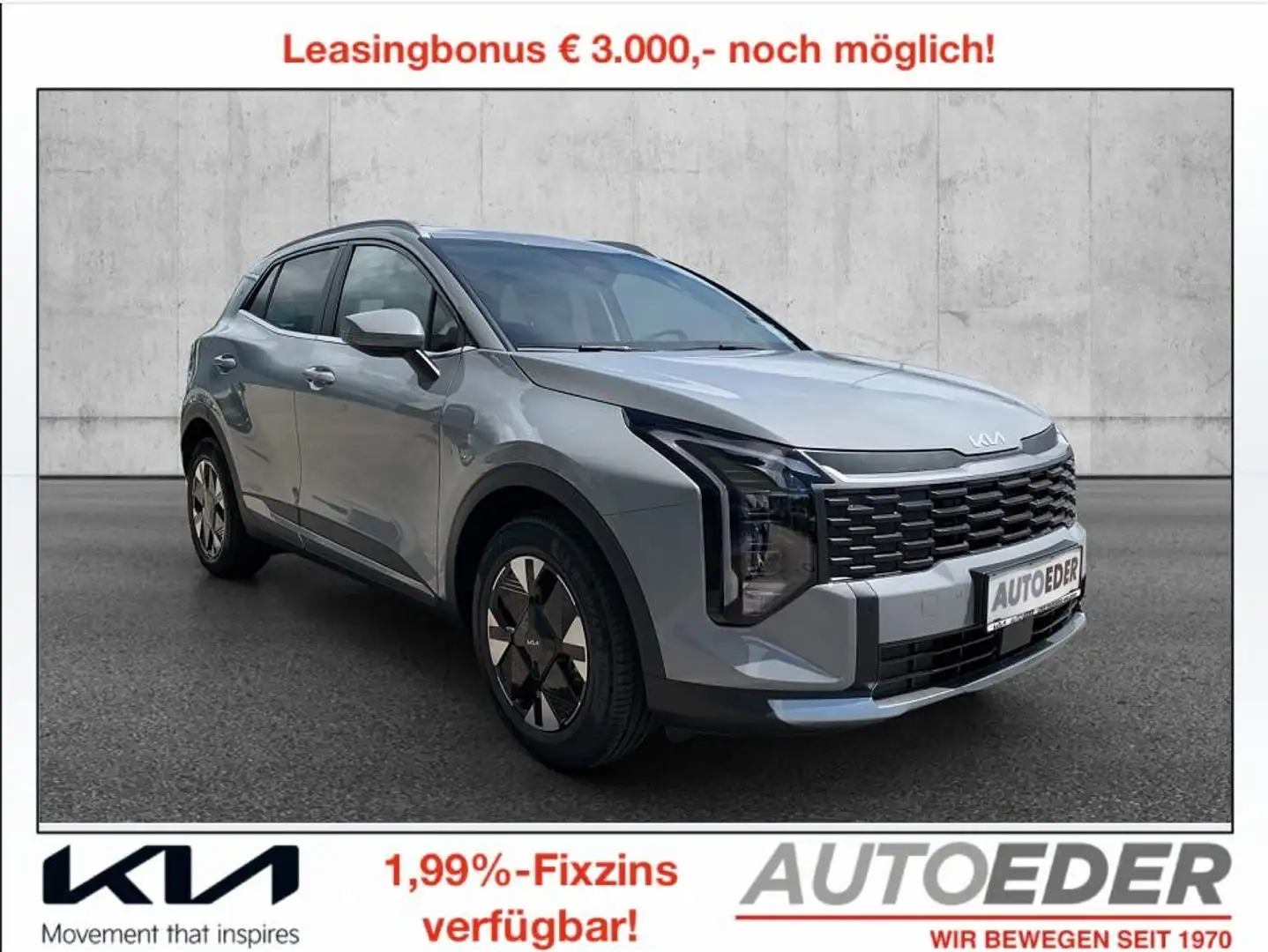 Kia Sportage 1,6 TGDI Silber DCT Grau - 1