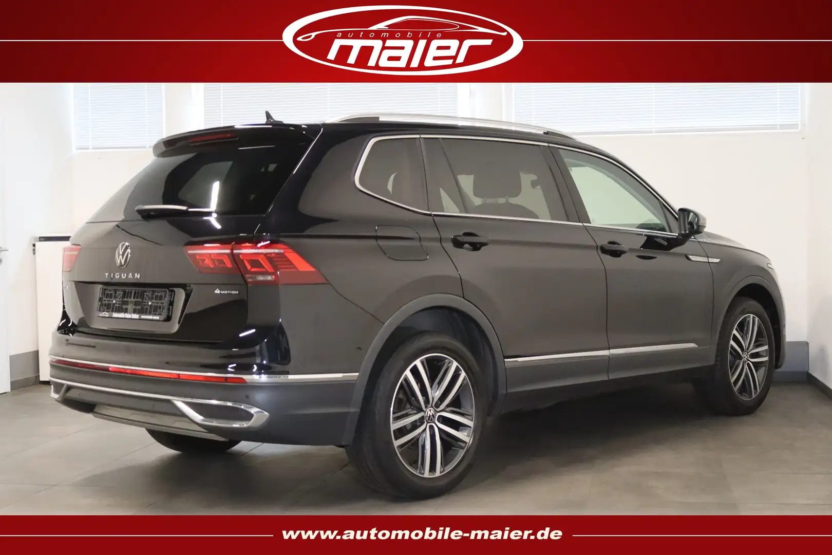 Volkswagen Tiguan Allspace Elegance 4Motion-NAV-IQ-AHK-VIRT Schwarz - 2