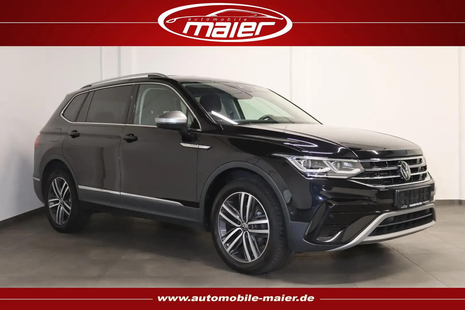 Volkswagen Tiguan Allspace Elegance 4Motion-NAV-IQ-AHK-VIRT Schwarz - 1