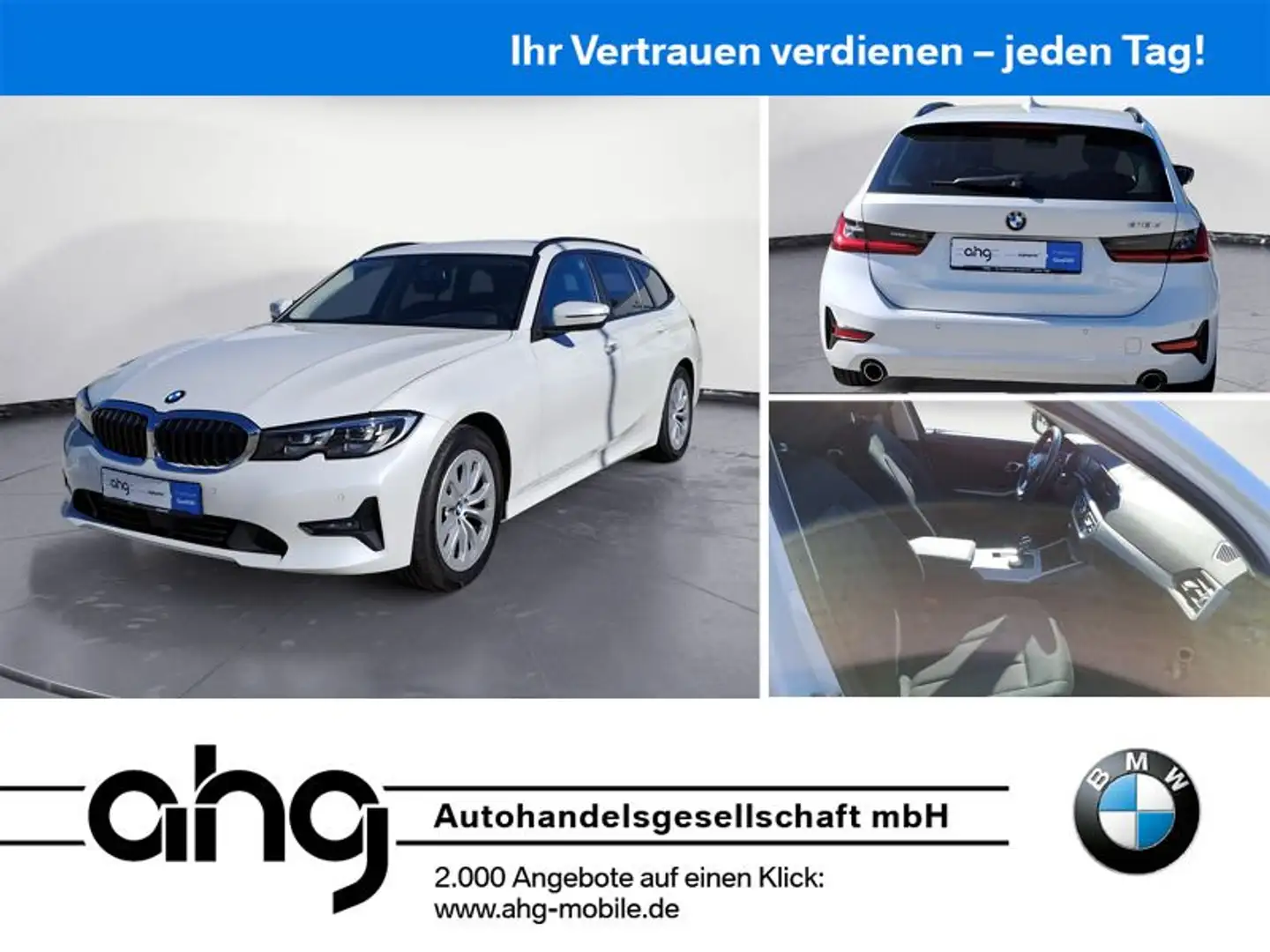 BMW 318 d Touring BUSINESS | PDC | SHZ | Garantie Weiß - 1