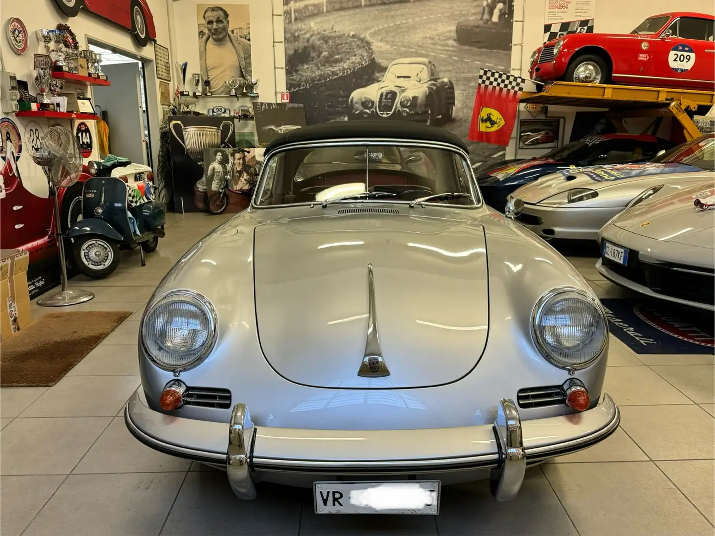 Porsche 356 C Cabriolet Argent - 1