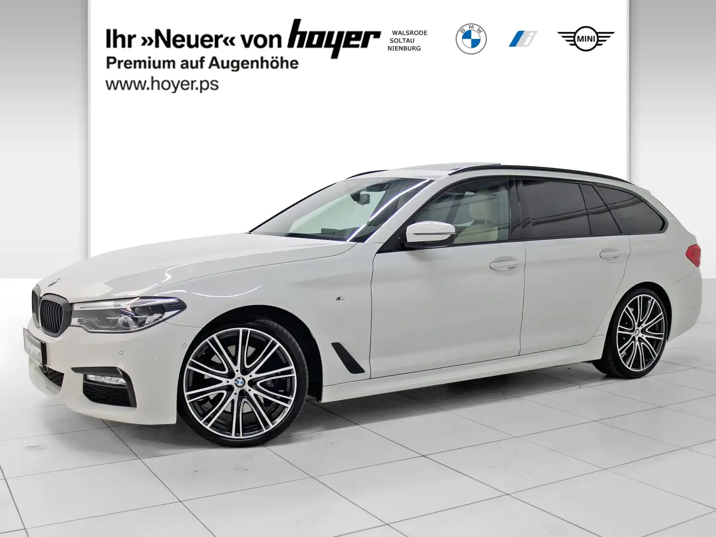 BMW 530 i xDrive Touring M Sportpaket Pano HUD Blanco - 1