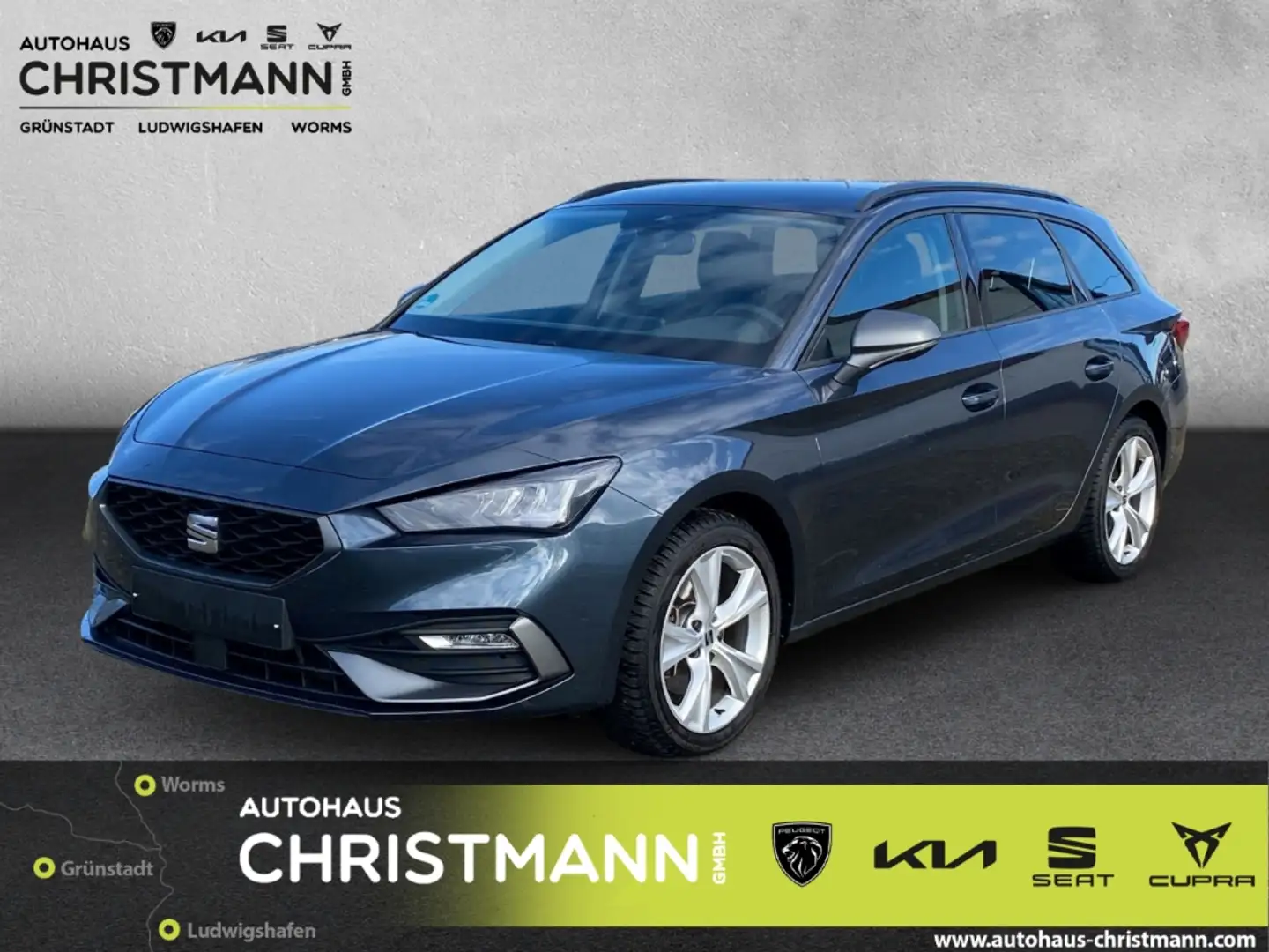 SEAT Leon Sportstourer FR 2.0 TDI EU6d Navi digitales Cockpi Gris - 1