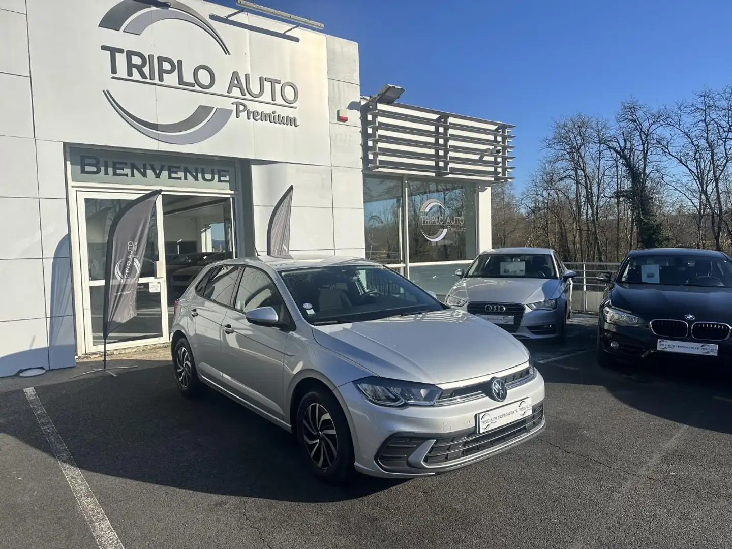 Volkswagen Polo Polo 1.0 TSI - 95  VI AW Life CARPLAY + RADAR AR/A Gris - 1