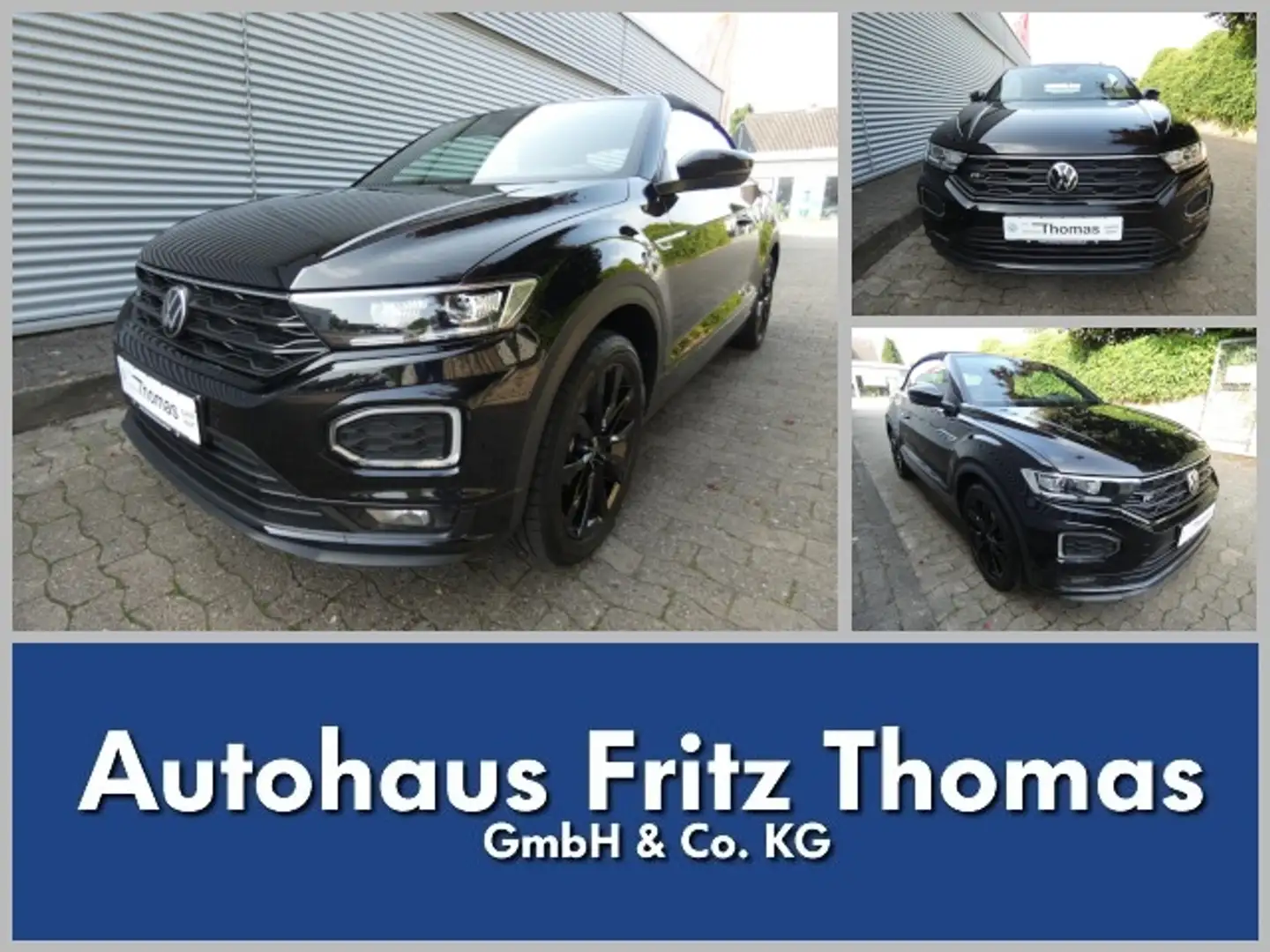 Volkswagen T-Roc Cabriolet 1.5 TSI DSG R-Line LED Navi Leder AHK SH Schwarz - 1