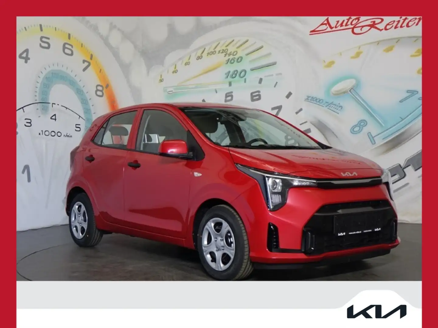 Kia Picanto 1,0 DPI Titan *VIRTUELLES COCKPIT, NAVI* Rot - 1