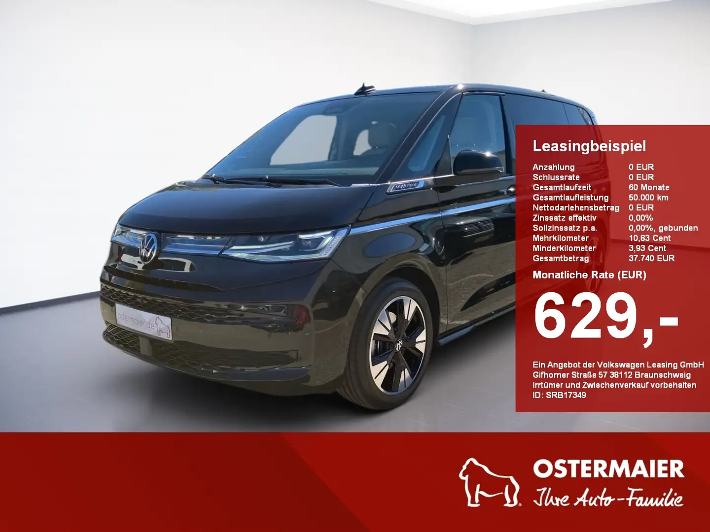 Volkswagen T7 Multivan Style Motor: 2.0 l TDI SCR 110 kW Getriebe: 7-Gang Noir - 1