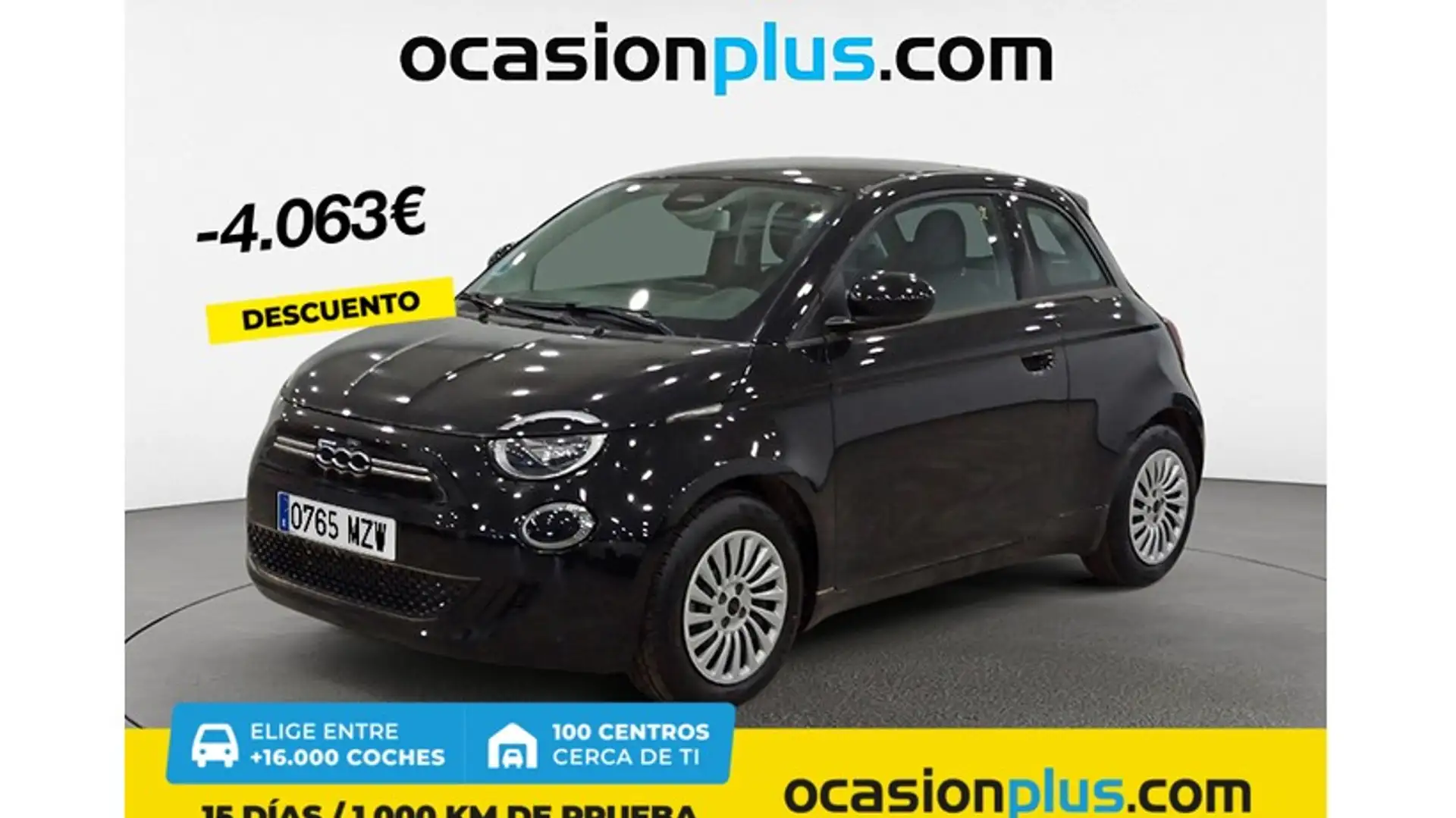 Fiat 500e Action 70KW Negro - 1