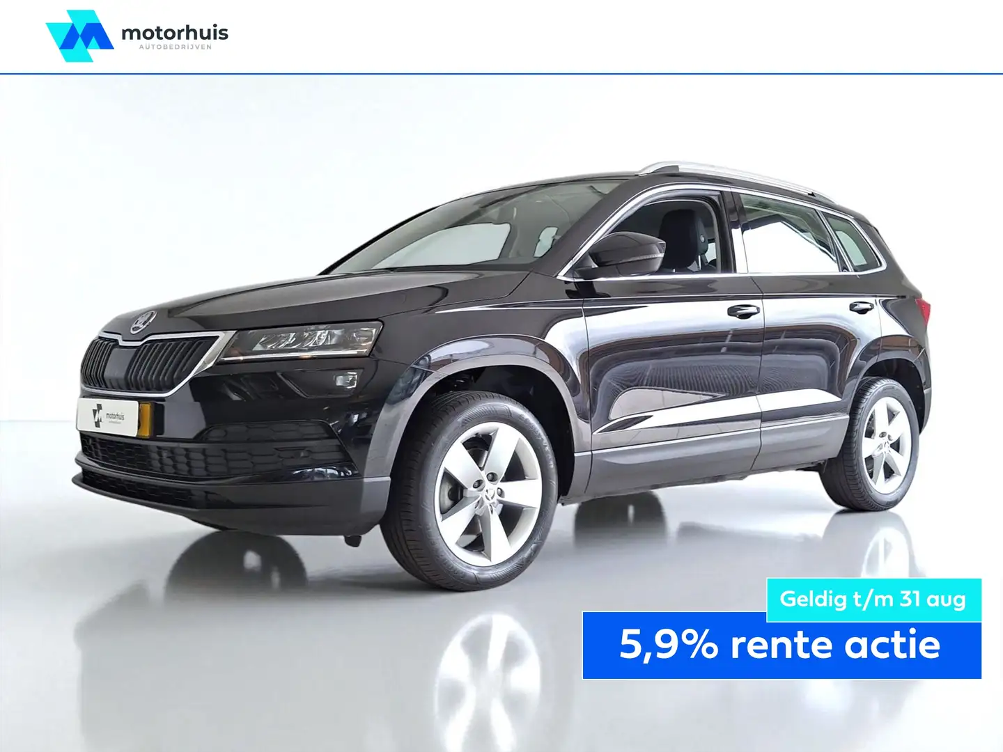 Skoda Karoq 1.0 TSI Greentech 115pk Business Edition NAVI CAME Zwart - 1