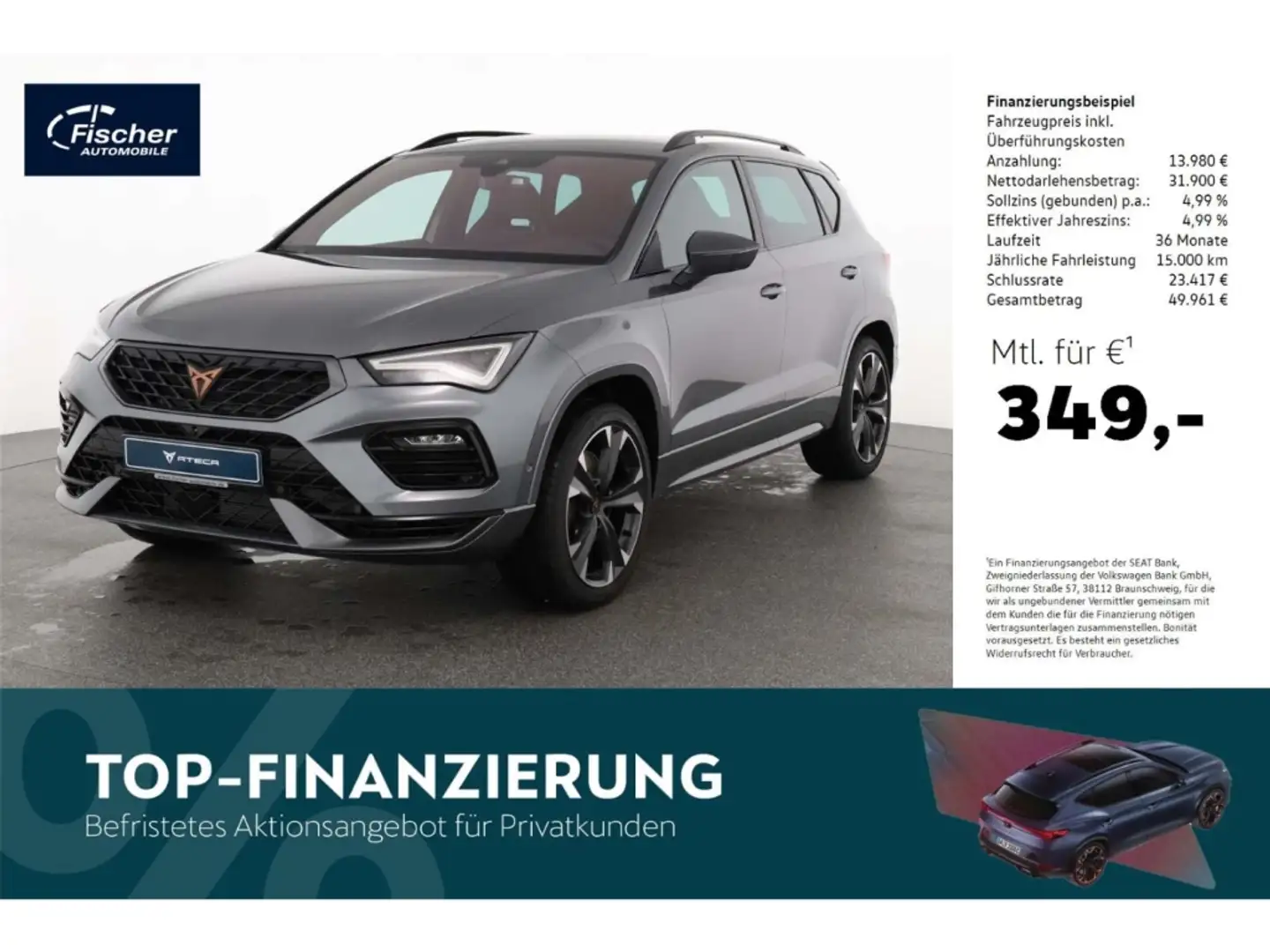CUPRA Ateca 2.0 TSI 4Drive VZ Grau - 1