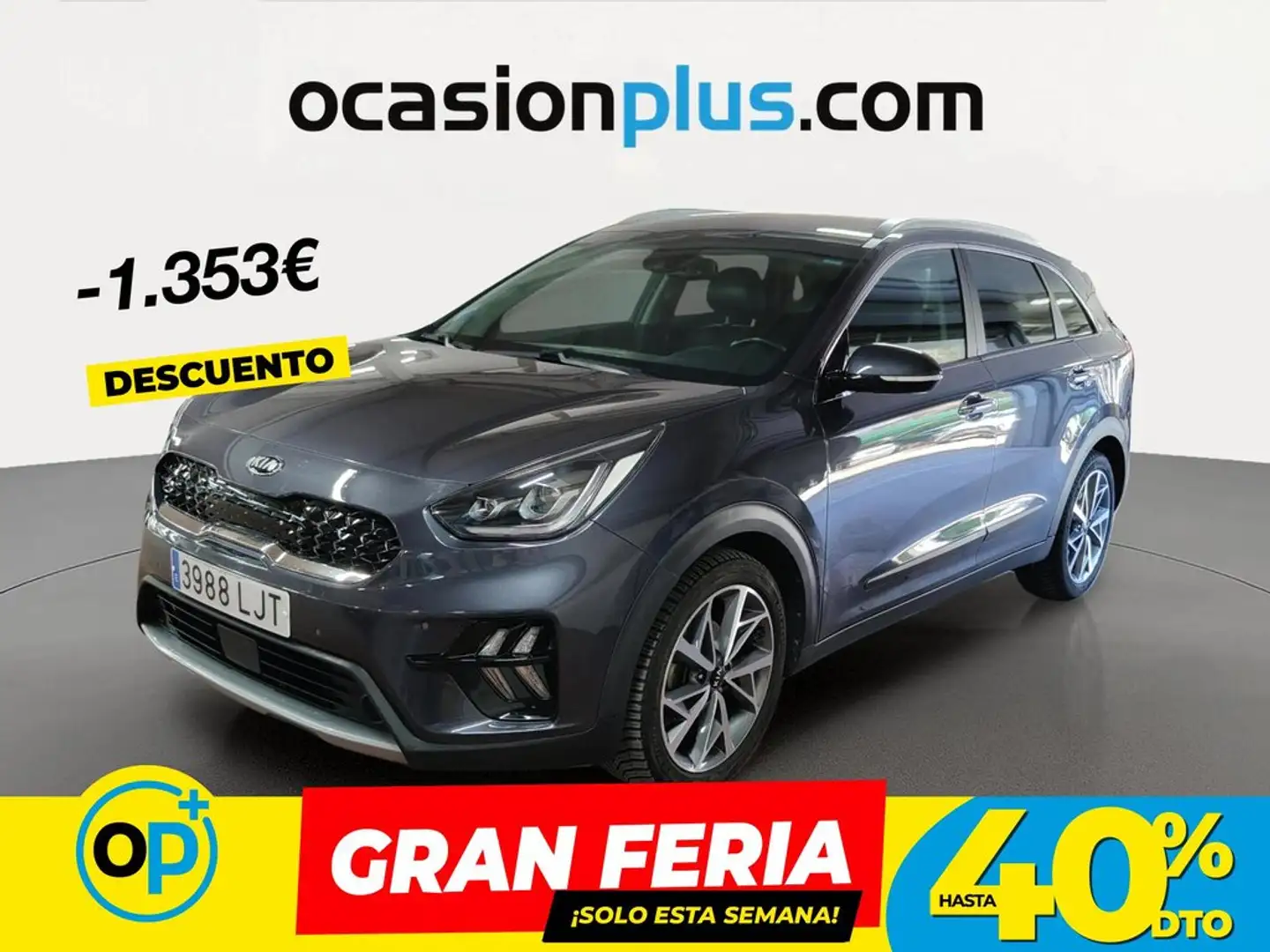 Kia Niro 1.6 HEV Emotion Gris - 1