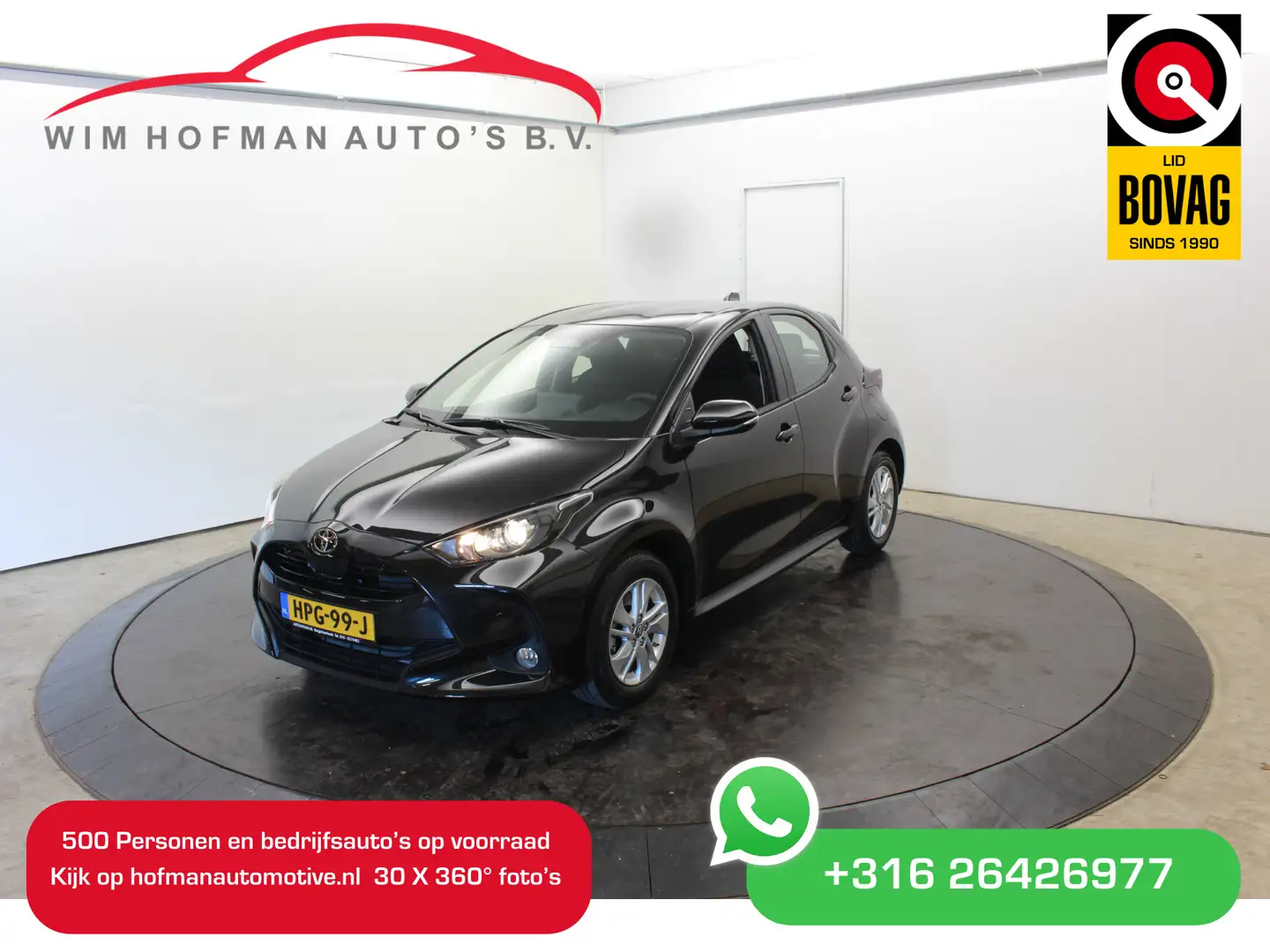 Toyota Yaris 1.5 Hyb Nieuw Rijklaar Camera PDC v+a Stoel/Stuur Zwart - 1