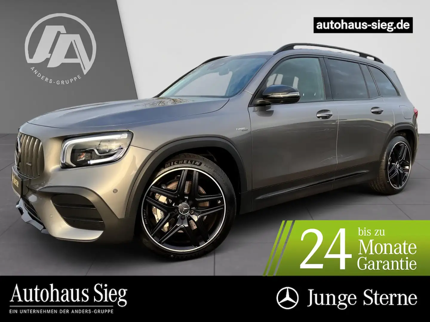 Mercedes-Benz GLB 35 AMG 4M AMG+MBUX+Sitzkli+Distr+M-BEAM+360° Grau - 1