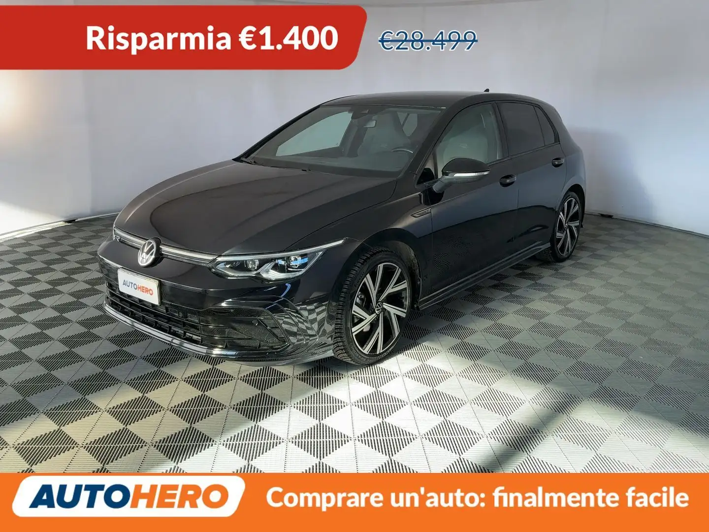 Volkswagen Golf 1.5 eTSI ACT R-Line DSG  MHEV Schwarz - 1