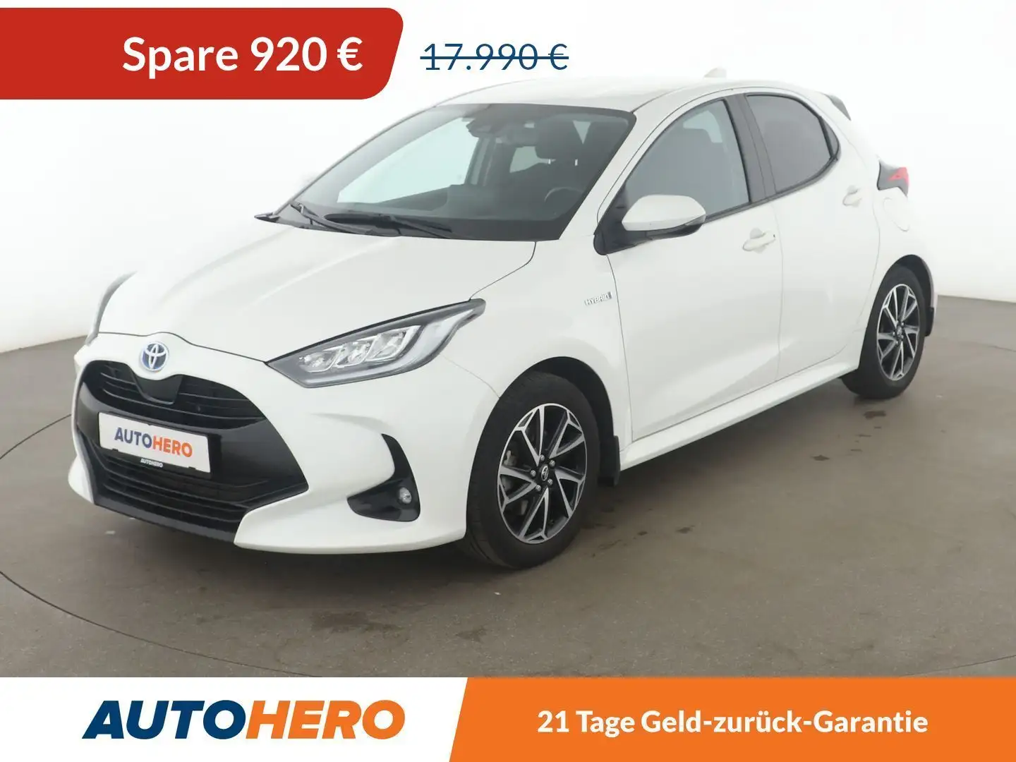 Toyota Yaris 1.5 Hybrid Active Aut*ACC*CAM*SHZ*AHK*KLIMA* Weiß - 1
