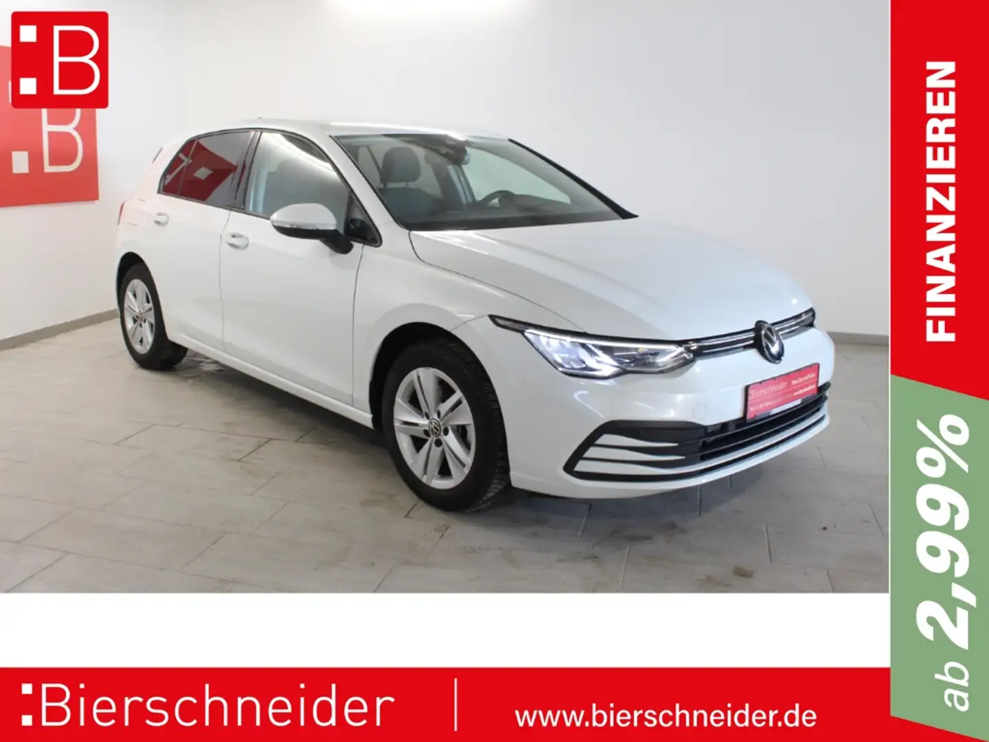 Volkswagen Golf 8 1.5 eTSI DSG Life 16 NAVI ACC KAMERA Wit - 1