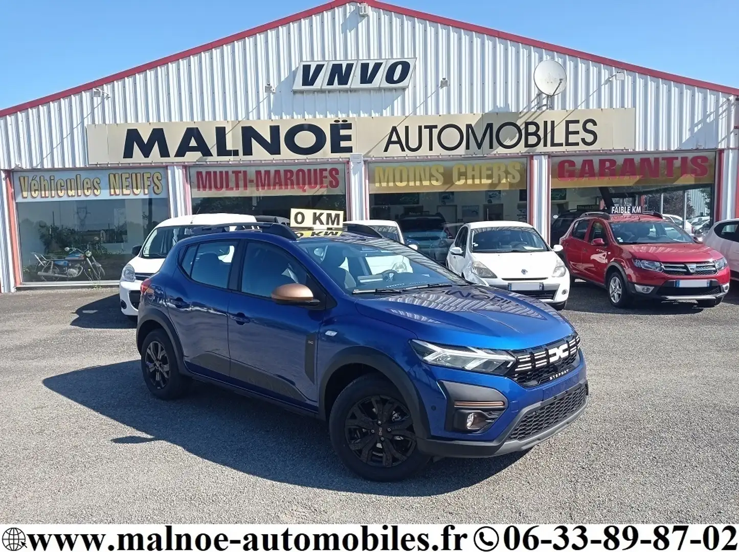 Dacia Sandero 1.0 ECO-G 100CH STEPWAY EXTREME + OPTIONS Blauw - 1