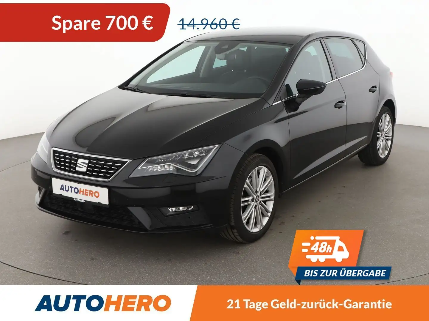 SEAT Leon 1.5 TSI ACT Xcellence*NAVI*ACC*PDC*SHZ* Schwarz - 1