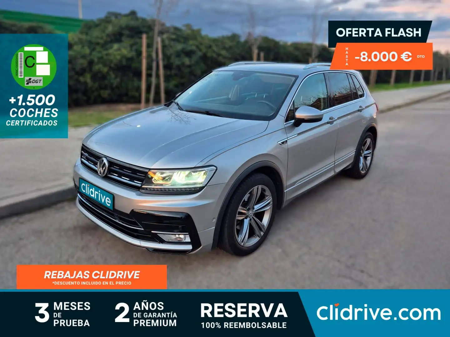 Volkswagen Tiguan 2.0TDI Sport 4Motion 110kW Gris - 1