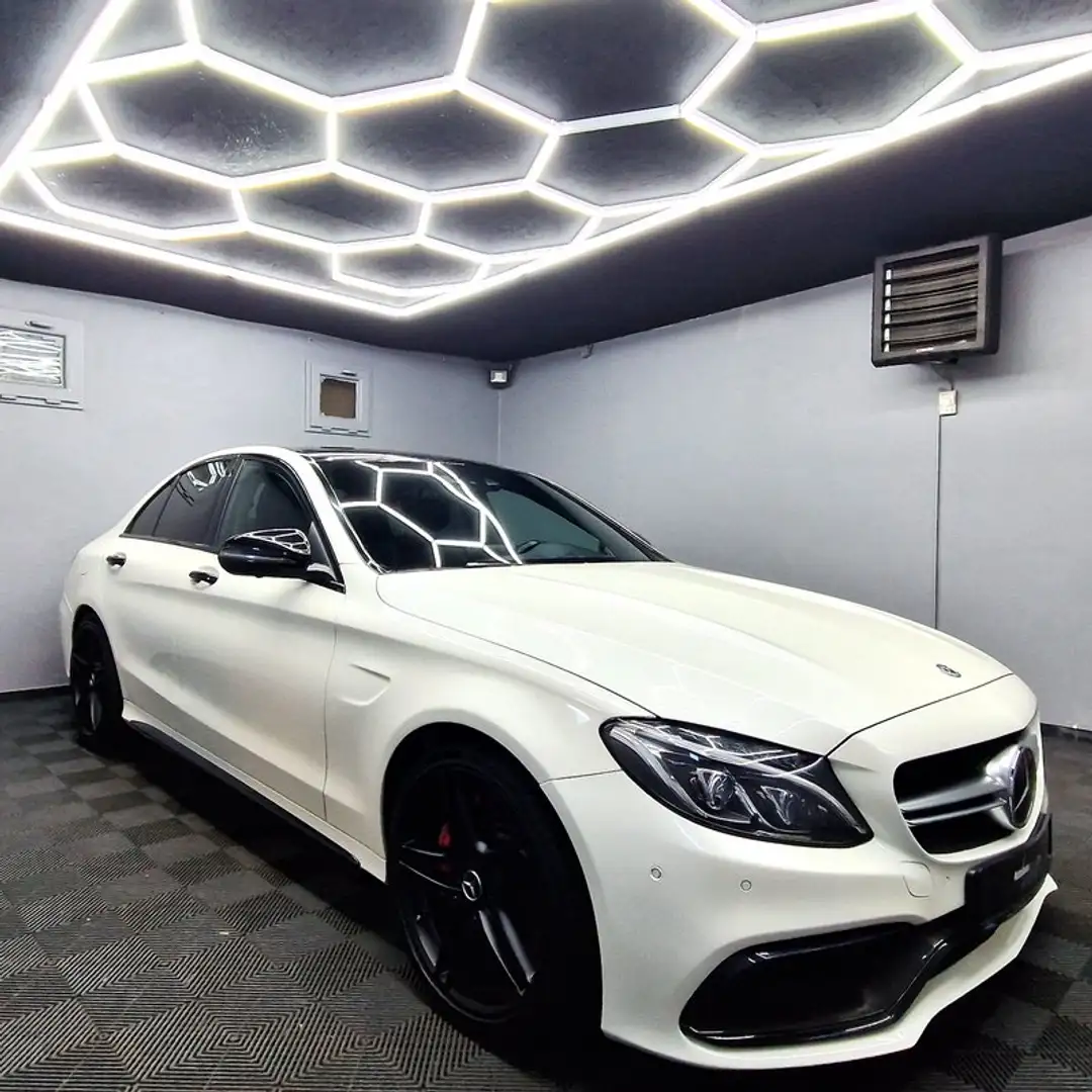 Mercedes-Benz C 63 AMG PERFORMANCE|BURMESTER 3D|LEDER|LED|NIGHT|CARBON Blanc - 2
