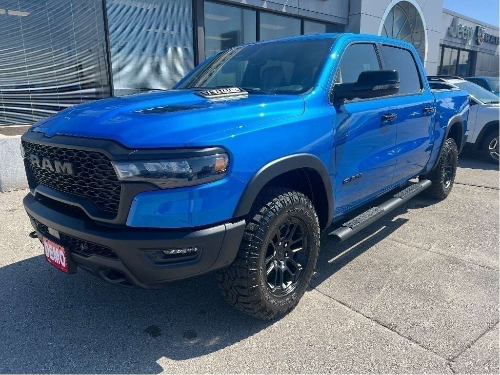Blue 2025 RAM 1500 Pickup Truck Four-Wheel Drive 8-Speed Automatic