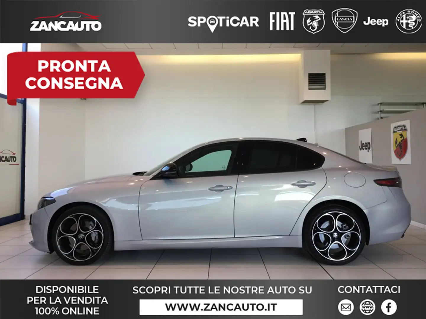 Alfa Romeo Giulia 2.0 Turbo 280 CV AT8 AWD Q4 Sprint MY24 Gris - 1