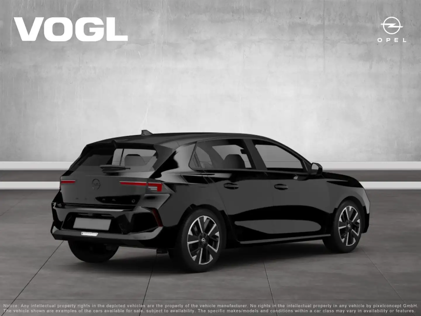 Opel Astra 1.2 T-Direct Injection 136 PS eDCT 48V GS Line Schwarz - 2