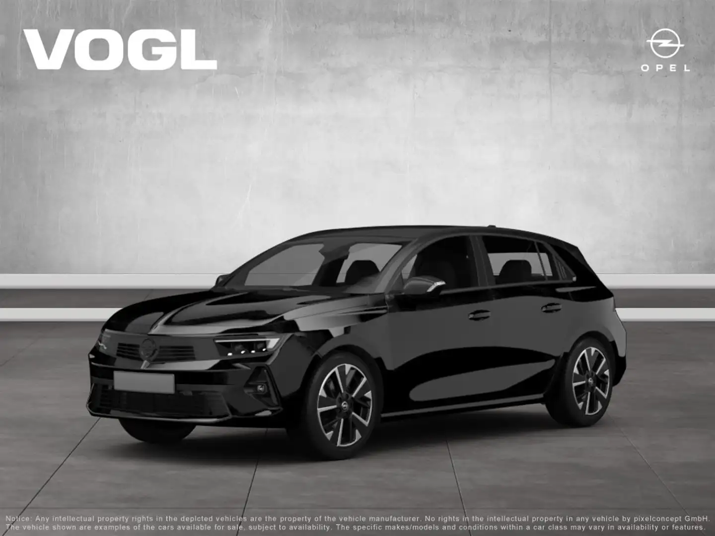 Opel Astra 1.2 T-Direct Injection 136 PS eDCT 48V GS Line Schwarz - 1