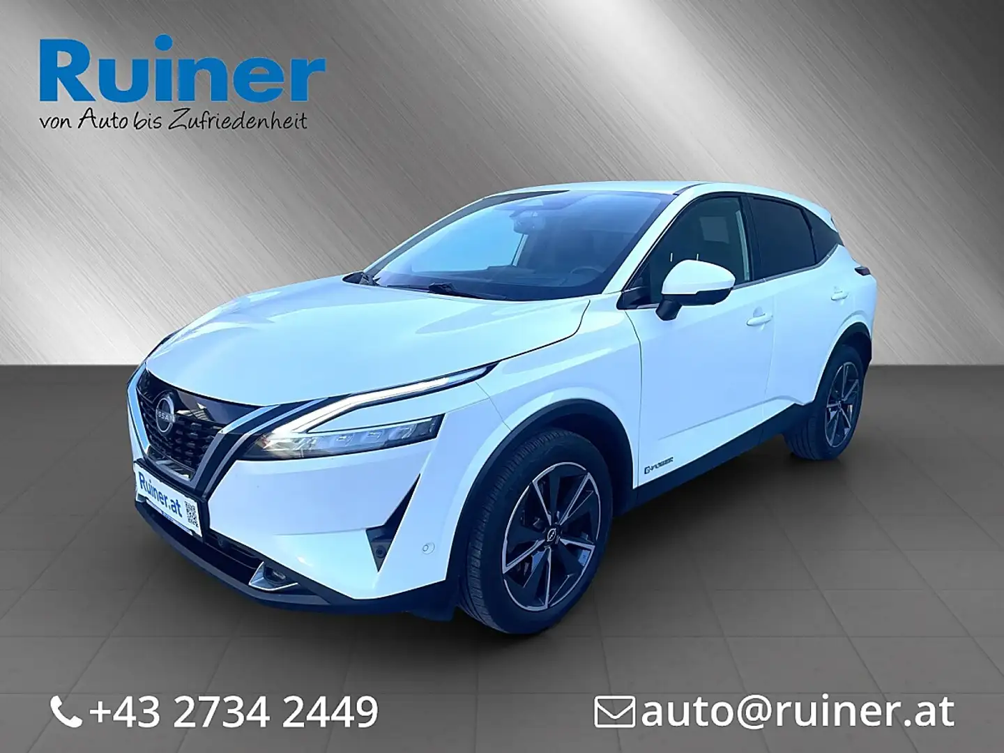 Nissan Qashqai 1,5 VC-T e-Power Tekna   Hybrid 205 Ps elektrisch Weiß - 1