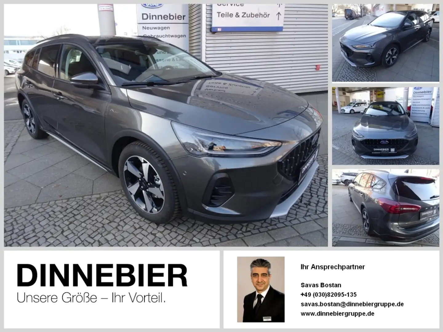 Ford Focus ACTIVE X 5W 1.0T 155 MHE OB5B HUD SpurH Grau - 1