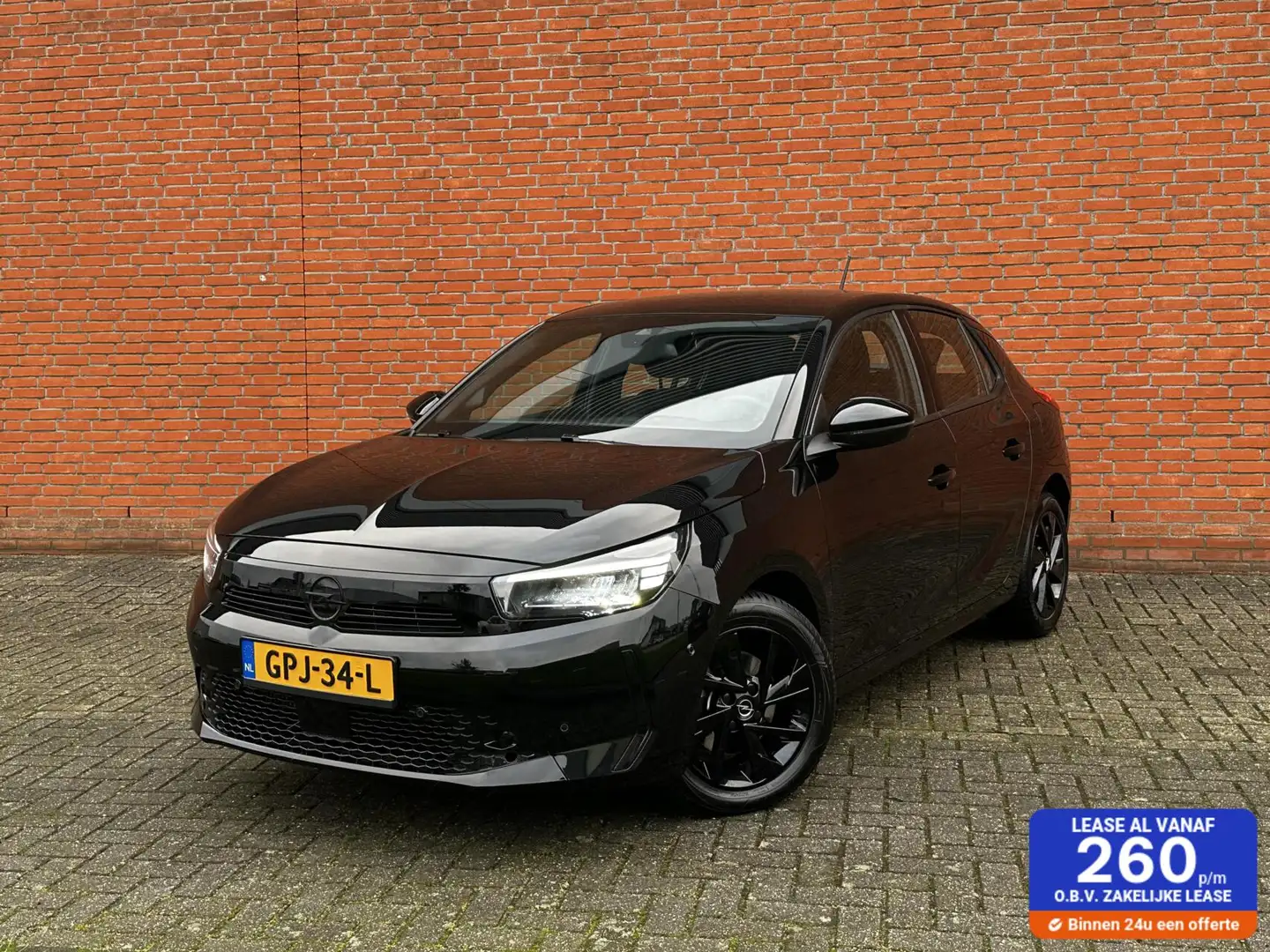 Opel Corsa 1.2 Turbo GS|CARPLAY|LANE ASSIST|CAMERA|CRUISE Zwart - 1