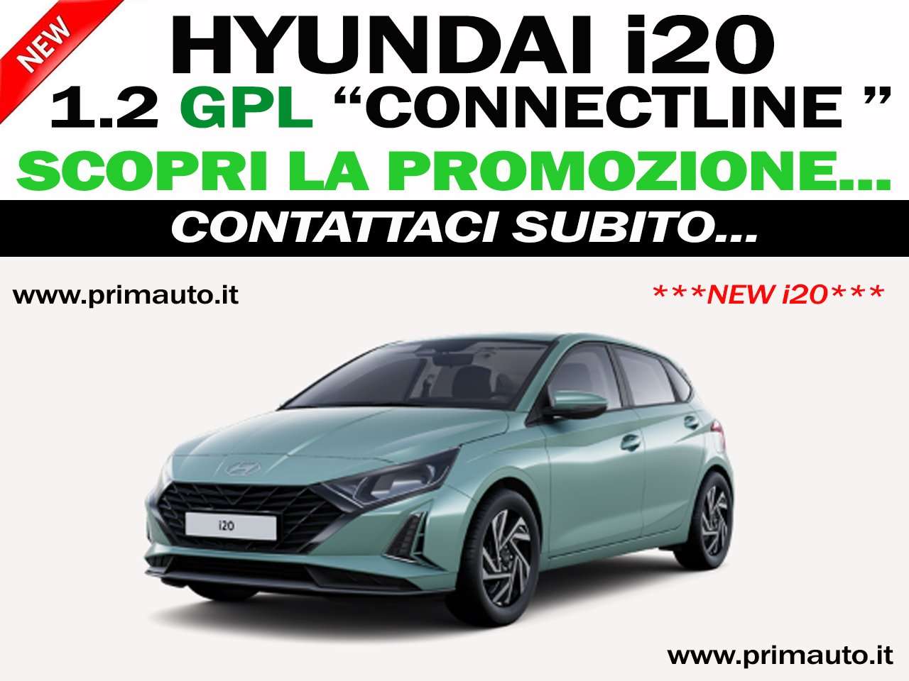 Hyundai i20 1.2 *GPL* 5p 82cv CONNECTLINE - (#0424) NEW!