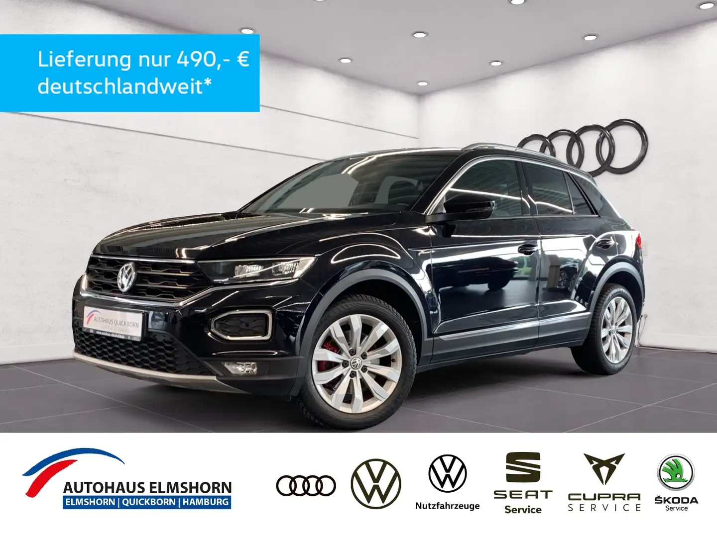 Volkswagen T-Roc Sport 1.5 TSI DSG NAVI LED ACC PDC Noir - 1