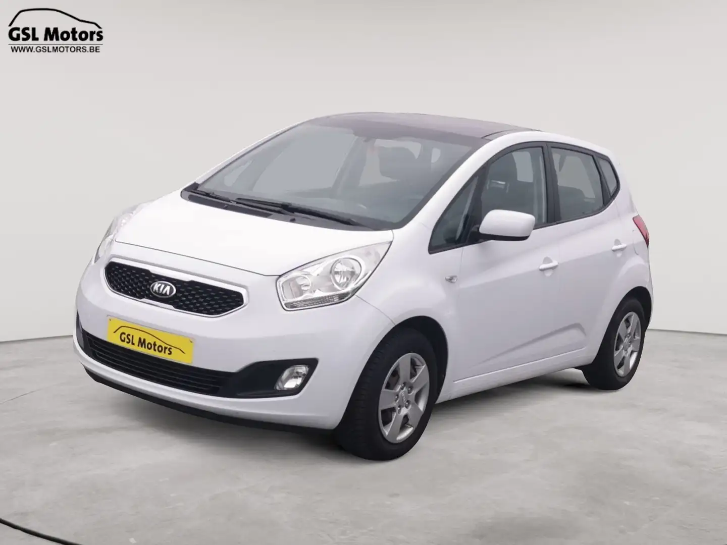 Kia Venga 1.4CRDi 90cv blanc01/14 Airco GPS Toit panoramique Wit - 1