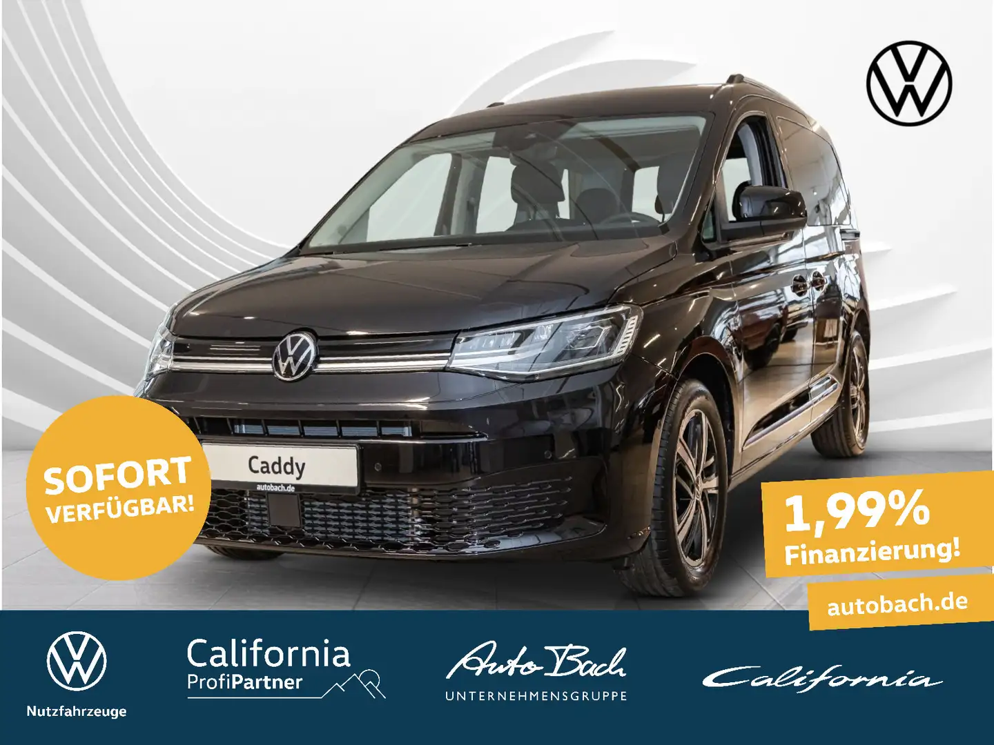 Volkswagen Caddy Style 1.5 TSI | Travel-Assist | Digi-Cockp Schwarz - 1