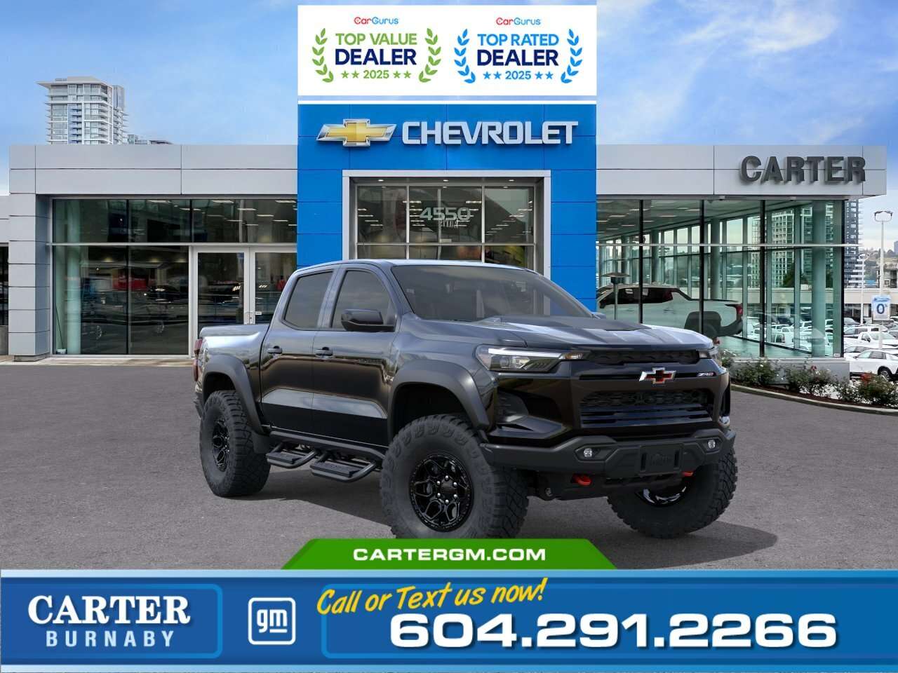 Black 2026 Chevrolet Colorado Pickup Truck Four-Wheel Drive 8-Speed Automatic