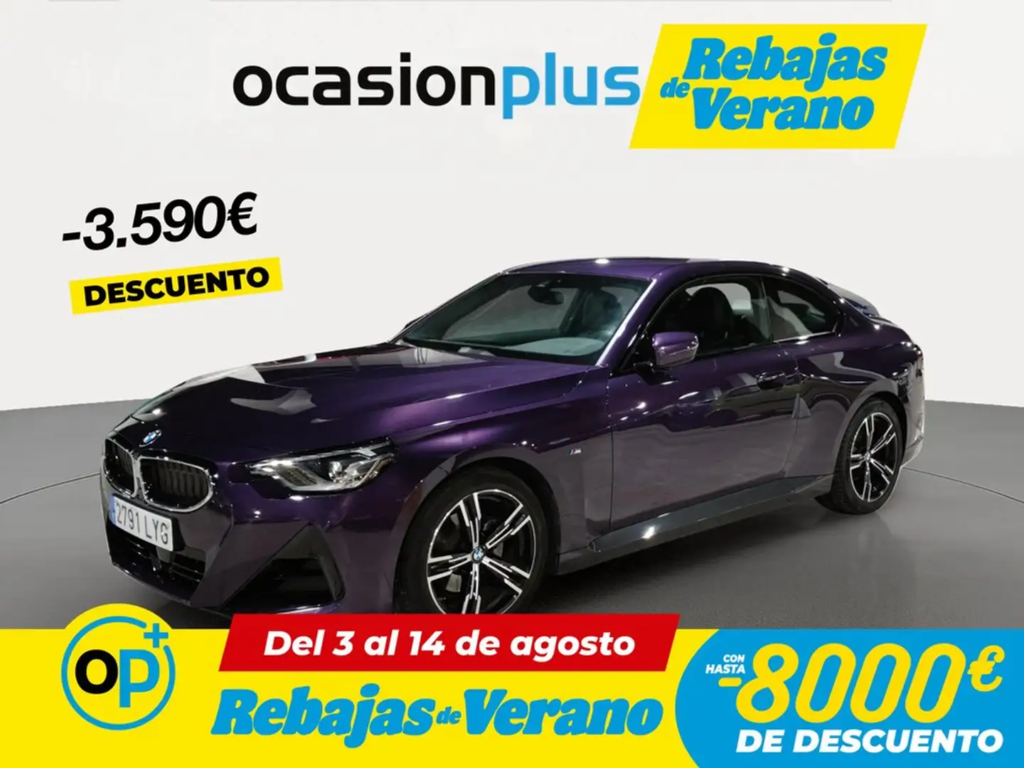 BMW 220 220dA Coupé Burdeos - 1