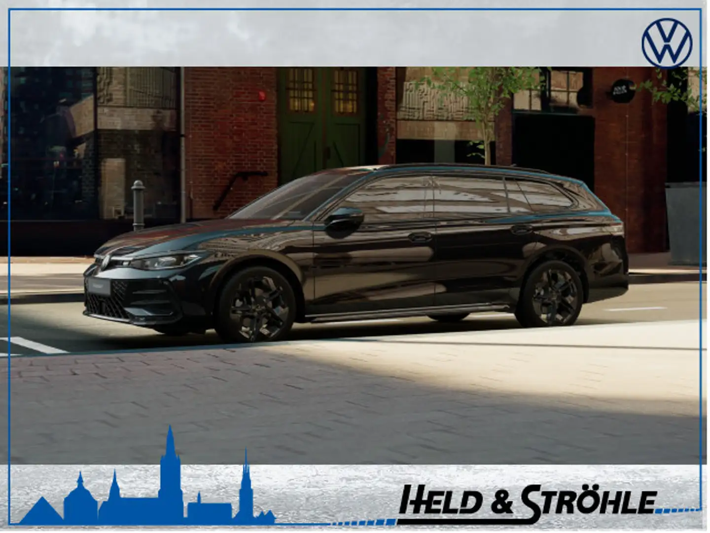 Volkswagen Passat Variant R-Line Black 2.0 TDI DSG 18" HUD Noir - 1